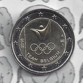 Belgium 2 eurocoin CC 2016 "Olympische Spelen in Rio de Janeiro"