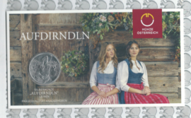 Oostenrijk 10 euromunt 2027e) "Aufdirndln - Linen". Zilver in blister