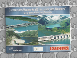 Oostenrijk 5 euromunt 2003 (2e) "Waterkracht, Glockner/Kaprun" (zilver in blister)