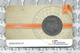Nederland 2,5 gulden 1979 "400 jaar Unie van Utrecht 1579" (in coincard)