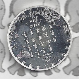 Netherlands 5 eurocoin 2014 "Het molen vijfje" (loose)