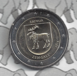 Letland 2 euromunt CC 2018 (10e) "provincie Zemgale"