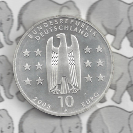 Duitsland 10 euromunt 2005 (22e) "1200 Jaar Maagdenburg" (zilver).