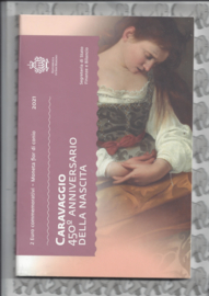 San Marino 2 euromunt CC 2021 (25e) "450e Geboortejaar van Caravaggio" (in blister)