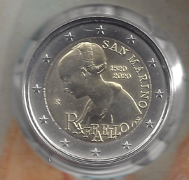 San Marino 2 euromunt CC 2020 (23e)"500e Sterfdag van Rafael Sanzio" (in blister)