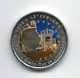 Luxemburg 2 euromunt CC 2004 (1e) "Monogram"  (kleur 1)