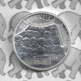 Netherlands 10 eurocoin 2013 "Koningstientje" (loose)