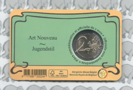 België 2 euromunt CC 2023 (30e) "Art Nouveau" in coincard Nederlandse versie