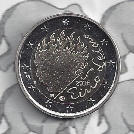 Finland 2 eurocoin CC 2016 "90ste sterfdag van Eino Leino"