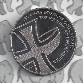 Germany 10 eurocoin 2015 (3e) "150 jaar reddingsbrigade schipbreukelingen" (nickel).