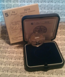 Italy 5 eurocoin 2016 "Villa Cicogna Mozzoni a Bisuschio", proof in box met certificaat.