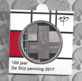 Nederland penning 2017 "De Stijl". Uitgegeven door KNM in munthouder (11)