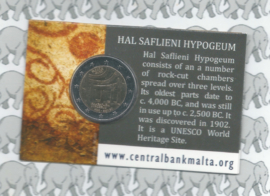 Malta 2 euromunt CC 2022 (23e) "Hal Saflieni hypogeum", in coincard