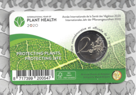 België 2 euromunt CC 2020 "Internationaal jaar van de plantengezondheid" in coincard Nederlandse versie