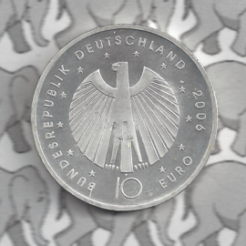 Duitsland 10 euromunt 2006 (25e) "Fifa Voetbal 4e uitgave" (zilver).