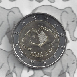 Malta 2 euromunt CC 2016 (12e) "Liefde"