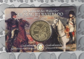 Belgium 2,5 eurocoin 2015 "de slag bij Waterloo" (in coincard)
