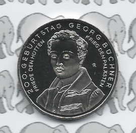 Germany 10 eurocoin 2013 (4e) "200. verjaardag Georg Büchner" (nickel)