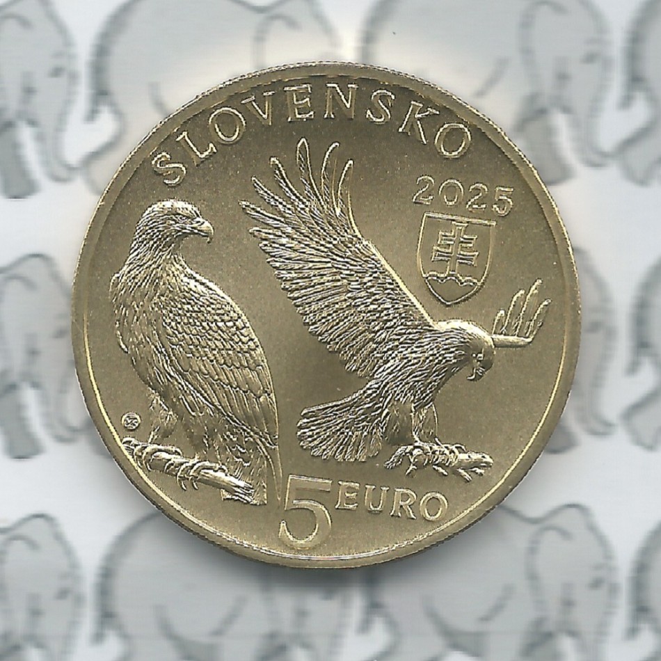 Slowakije 5 euromunt 2025 (9e) "de koninklijke adelaar"