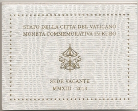Vaticaan 2 euromunt CC 2013 (10e) "Sede Vacante" (in blister)