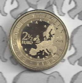België 2,5 euromunt 2021 "UEFA EURO 2021"