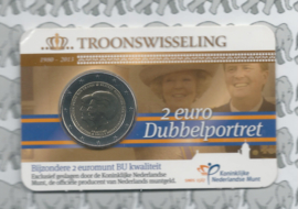 Netherlands 2 eurocoin CC 2013 "Troonswisseling" (in Coincard BU)