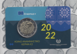 Cyprus 2 euromunt CC 2022 (6e) "35 Jaar Erasmus programma", in coincard