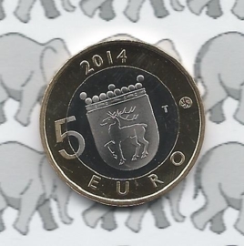 Finland 5 euromunt 2014 (31e) "Aland, de zeearend"