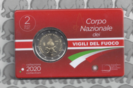 Italië 2 euromunt CC 2020 "De Italiaanse Brandweer" in coincard
