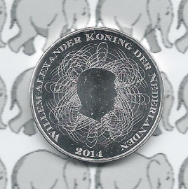 Nederland 5 euromunt 2014 (27e) "200 jaar Nederlandsche Bank" (los)