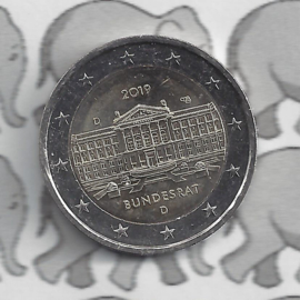 Duitsland 2 euromunt CC 2019 (21e) "70 Jaar Bondsraad" (letter D)