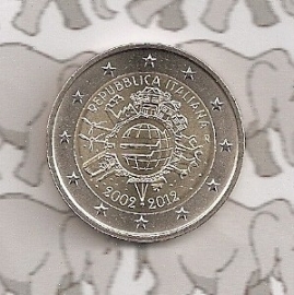 Italy 2 eurocoin CC 2012 "10 jaar euro"