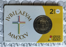Italië 2 euromunt CC 2025 (37e) "Jubileum jaar" in coincard