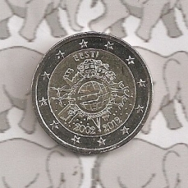 Estland 2 Euromunt 2012 (1e) "10 jaar euro"