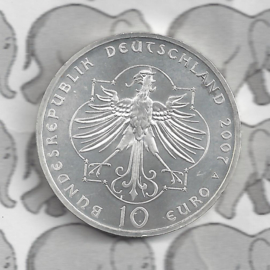 Duitsland 10 euromunt 2007 (33e) "800e Verjaardag Elisabeth van Thüringen" (zilver).