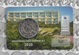 Cyprus 2 euromunt CC 2020 (5e) "30 Jaar Neurogenetica Instituut", in coincard