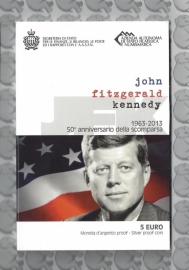 San Marino 5 eurocoin 2013 "John F. Kennedy" (zilver)