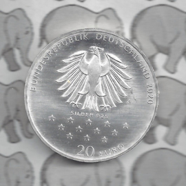 Duitsland 20 euromunt 2020 (23e) "300. Geburtstag Freiherr von Münchhausen", zilver