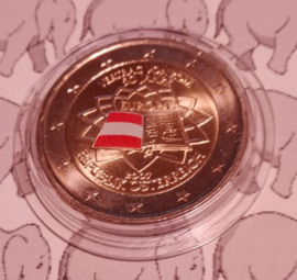 Oostenrijk 2 euromunt CC 2007 (2e) "Verdrag van Rome" (kleur 1)
