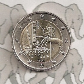 Italy 2 eurocoin CC 2009 "Braille"