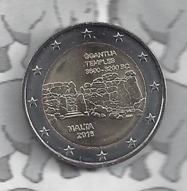 Malta 2 eurocoin CC 2016 "Megalithische tempels of Ggantija"