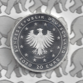 Duitsland 20 euromunt 2019 (21e) "De wolf en de 7 geitjes", zilver