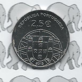 Portugal 2,5 eurocoin 2013 (25) "100 jaar Portugese marineschip Espadarte"