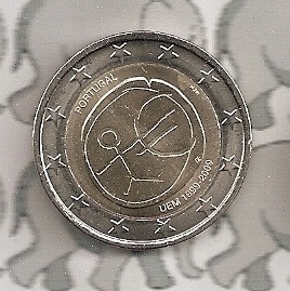 Portugal 2 eurocoin CC 2009 "EMU"