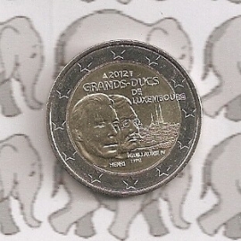 Luxemburg 2 eurocoin CC 2012 "Sterfdag Guillaume lV "