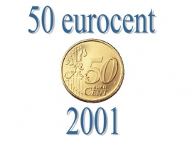 Belgium 50 eurocents 2001
