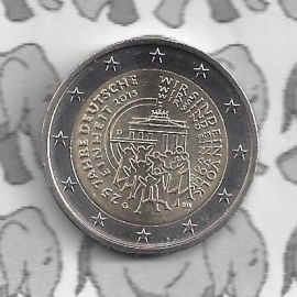 Germany 2 eurocoin CC 2015 "25 jaar Duitse Eenheid" (letter G)