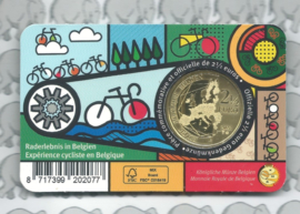 België 2,5 euromunt 2023 "Fietsbeleving in België" in coincard Nederlandse versie