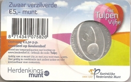 Nederland 5 euromunt 2012 (20e) "Het Tulpen vijfje" (in coincard)