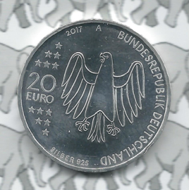 Duitsland 20 euromunt 2017 (7e) "500 jaar hervormingen", zilver